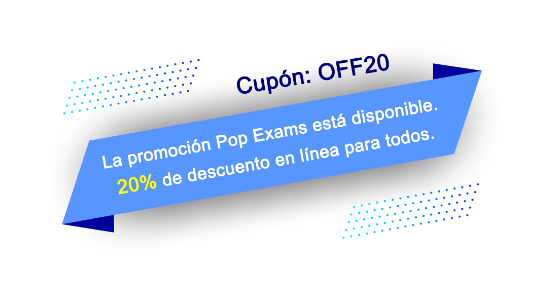 La promoción Pop Exams está disponible